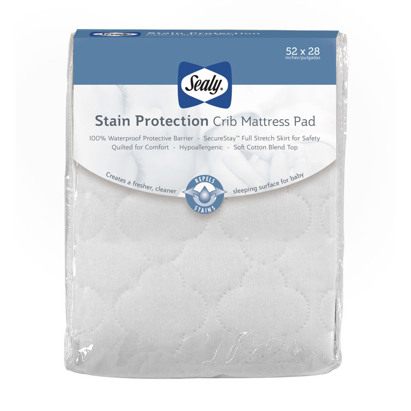 Sealy Stain Protection Crib Mattress Pad & Reviews Wayfair